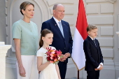French President Macron visits Monaco