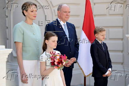French President Macron visits Monaco