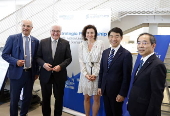 German President Frank-Walter Steinmeier visits the Institute of Science in Tokyo