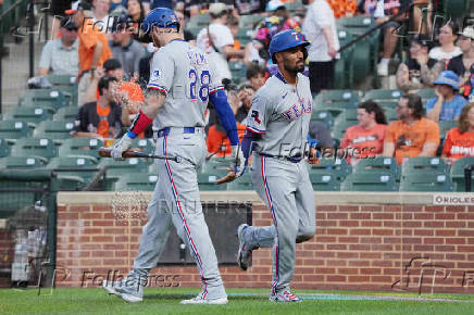 MLB: Texas Rangers at Baltimore Orioles