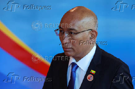 Myanmar's Acting Permanent Secretary of the Ministry of Foreign Affairs Kyaw Nyun Oo attends the ASEAN Foreign Ministers' Meeting