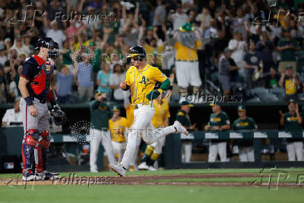 MLB: Atlanta Braves at Athletics