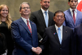 Japanese Prime Minister Shigeru Ishiba and U.S. Treasury Secretary Scott Bessent meet in Tokyo