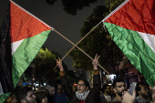Ato de solidariedade à Palestina, no restaurante Al Janiah, no Bexiga