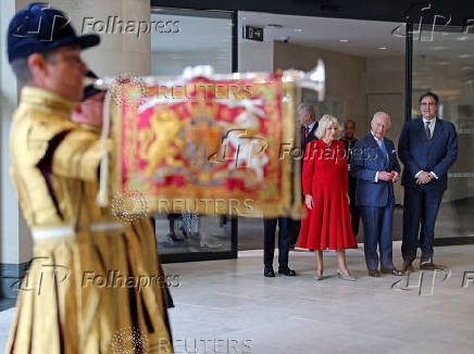 Britain's King Charles and Queen Camilla visit the National Gallery