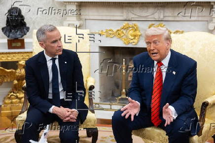 US President Trump meets Canadian Prime Minister Carney at the White House