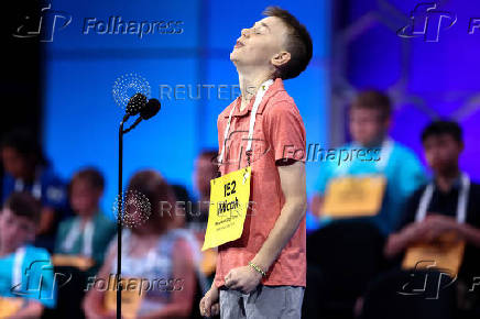 Student Spellers compete in the opening rounds of the annual Scripps National Spelling Bee in Maryland