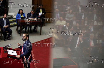 Chile's President Boric delivers his annual speech to the nation at the National Congress building in Valparaiso