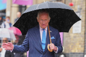 Britain's King Charles visits SXSW London