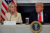 U.S. President Trump participates in a roundtable discussion with the Fraternal Order of Police at the White House