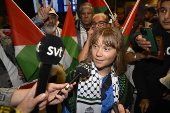 Activist Greta Thunberg arrives back in Sweden