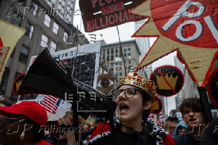 No Kings Protest against Donald Trump in New York