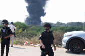 Aftermath of missile attack from Iran on Israel
