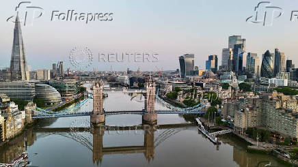 Drone view of London