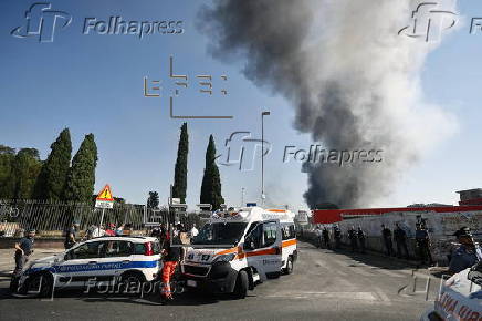 Explosion at petrol station in Rome, dozens injured