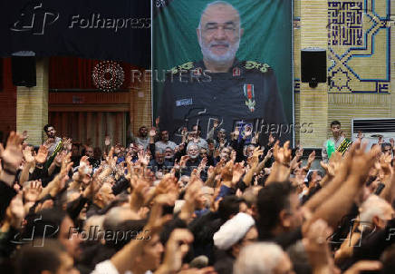 Mourning ceremony for the late Islamic Revolutionary Guard Corps (IRGC) Commander in Tehran