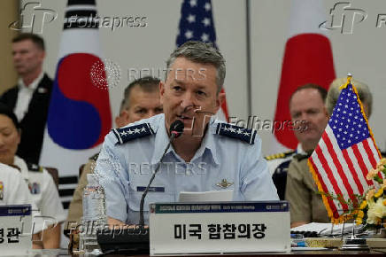 Trilateral Chiefs of Defense meeting at the Defense Ministry in Seoul
