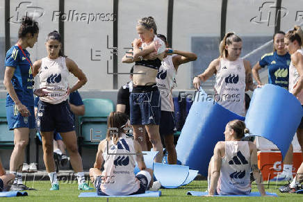 Entrenamiento selección española femenina de fútbol