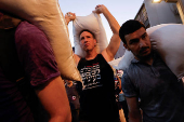 Protest demanding ending the war in Gaza and the release of all hostages, in Tel Aviv