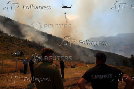 Wildfire in Albania