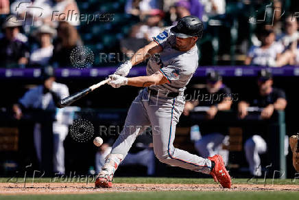 MLB: Miami Marlins at Colorado Rockies