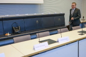 Election of German Chancellor and swearing-in of the cabinet at Bundestag in Berlin