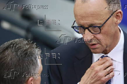 Election of German Chancellor and swearing-in of the cabinet at Bundestag in Berlin