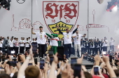 DFB Cup celebration of VfB Stuttgart in Stuttgart