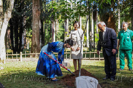 Japan's Princess Kako visits Botanical Garden (Jardim Botanico), in Rio de Janeiro