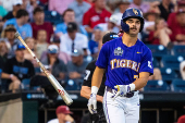 NCAA Baseball: College World Series-Arkansas v LSU