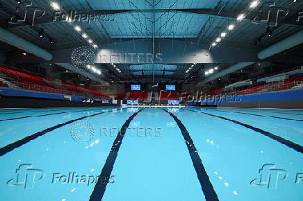 Media tour of the newly-constructed WCH Arena, one of the competition venues for the World Aquatics Championships 2025 which will be held in Singapore