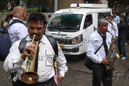 Funeral of co-pilot in Mumbai following Air India plane crash