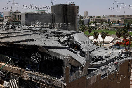 Aftermath of a missile strike from Iran on Israel, at Soroka Medical Center, in Beersheba