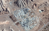 A satellite overview shows the Isfahan Nuclear Research Center