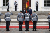 German President Steinmeier receives Papua New Guinea's Governor-General Dadae, in Berlin