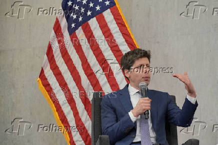 OpenAI CEO Sam Altman during the Federal Reserve Conference
