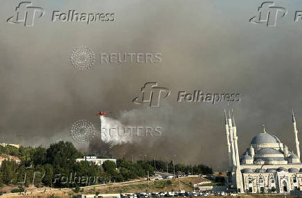 Wildfire in Turkey's northwestern Canakkale province
