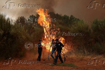 Wildfire approaching Trancoso