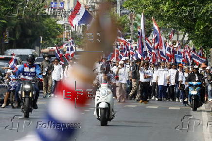 Thai protesters rally against the government's casino bill in Bangkok