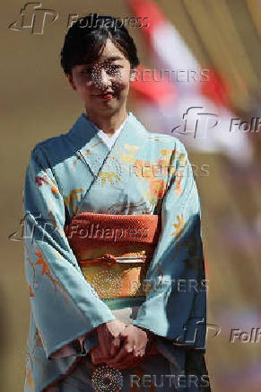 Japan's Princess Kako attends a session in celebration of the 130th anniversary of the establishment of diplomatic relations between Brazil and Japan, in Brasilia