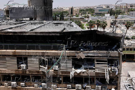 Aftermath of a missile strike from Iran on Israel, at Soroka Medical Center, in Be'er Sheva