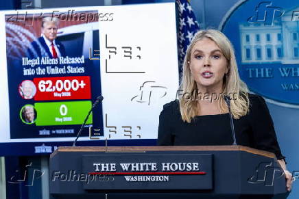 White House Press Secretary Karoline Leavitt hosts the daily press briefing