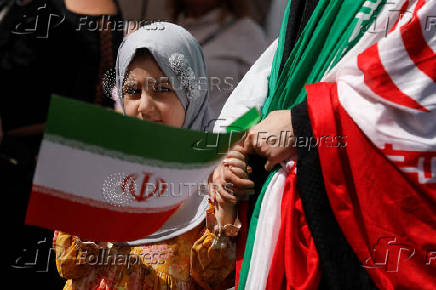 March in support of Iran amid the ongoing conflict between Israel and Iran, in Caracas