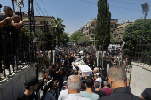 Funeral of suicide bombing victims, in Damascus