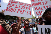 Protest against violence in Port-au-Prince