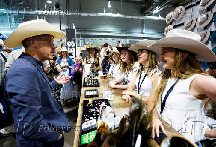 Canadian Prime Minister Mark Carney visits the Calgary Stampede