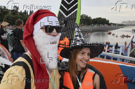SUP (Stand Up Paddleboarding) festival in Moscow
