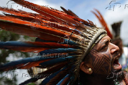 Indigenous people hold Terra Livre (Free Land) protest camp in Brasilia