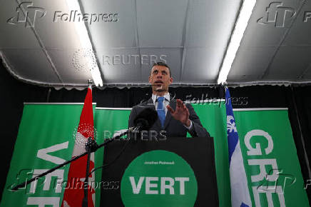 Green Party co-leader Pedneault responds after the Leaders' Debates Commission decided to drop the party from the French and English federal election debates, in Montreal
