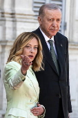 Italian PM Meloni receives Turkish President Erdogan for bilateral meeting in Rome